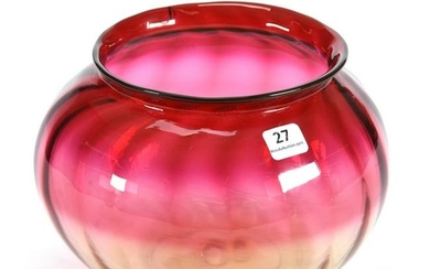 Vase, Amberina Art Glass