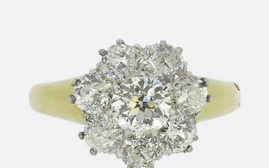 Vintage Diamond Cluster Arthritic Ring
