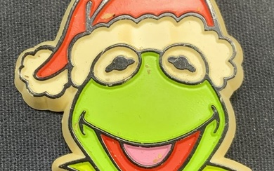 Vintage Henson Kermit The Frog Christmas Brooch 79