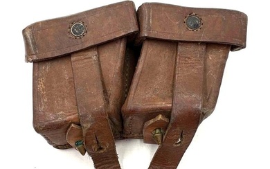 WWII Leather Cartridge Case