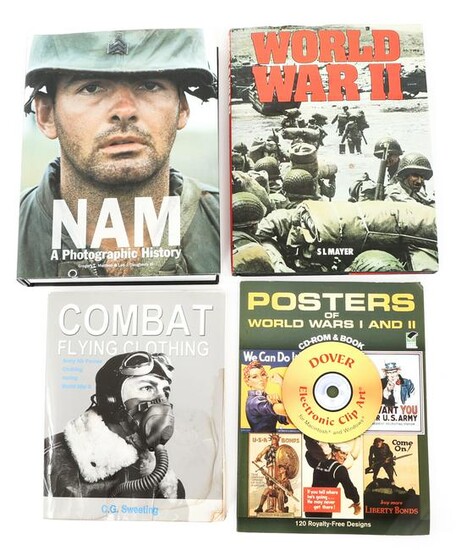 WWII - VIETNAM PICTORIAL REFERENCE BOOK LOT OF 4