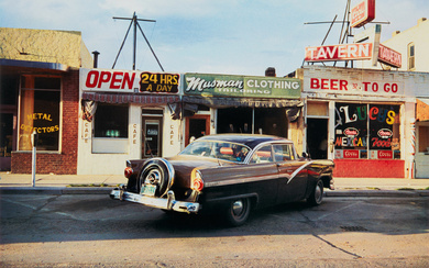 William Eggleston, Untitled (Old Ford and Stores)