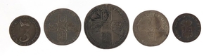 William and Mary and later British silver coinage and an Ita...