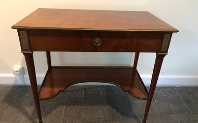 Writing desk console - Louis XVI Style - Mahogany - Late 19th/early 20th century