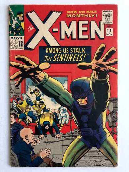 X-Men #14 - 1st Appearance Of The Sentinels - Mid Grade!!! - Key Book!!! - Softcover - First edition - (1965)