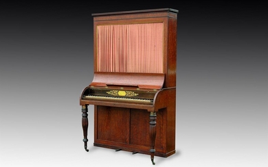 Y† CLEMENTI, LONDON; A 5 ½ OCTAVE CABINET PIANO, CIRCA 1825