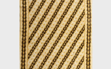 Yellow and Brown Linen 'Windsor Tetre Negre' Rug, Stark