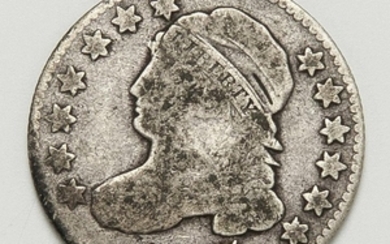 1827 Capped Bust Dime, approx. VG/F.