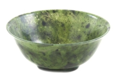 Chinese green jade bowl