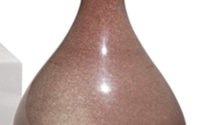 A COPPER-RED-GLAZED BOTTLE VASE QING DYNASTY, 18TH / 19TH CENTURY