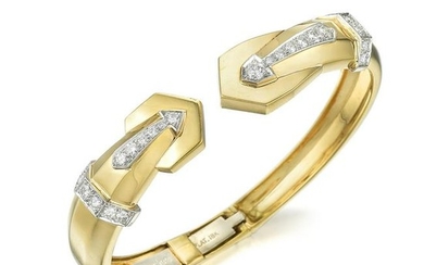David Webb Diamond Cuff Bracelet