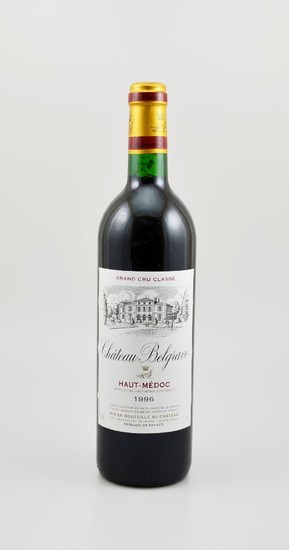 12 bottles of 1996 Chateau Belgrave, Haut-Medoc,...