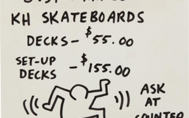 Keith Haring, Pop Shop Signage (Skateboards)