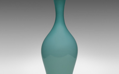 Paolo Venini, Monumental Opalino vase, model 3556