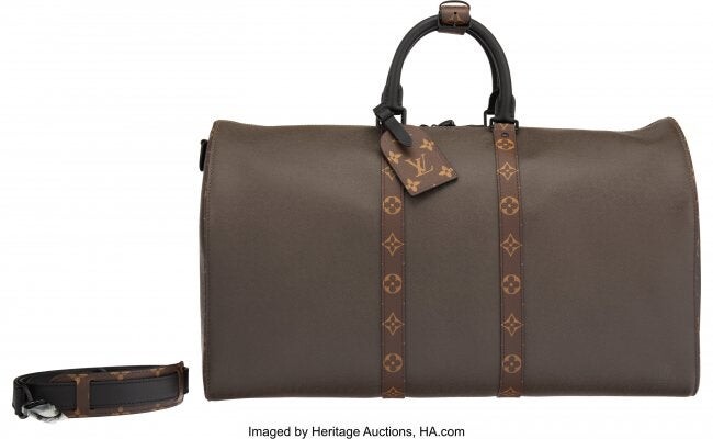 Louis Vuitton Khaki Taiga Leather & Monogram Coa
