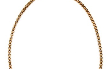 14krt. Gouden collier, 19e eeuw