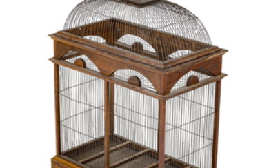Oak frame bird cage