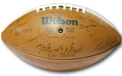1968 Texas Longhorns Signed Auto Football SWC Champs 45 Signatures W/ Case JSA