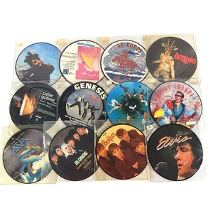 1980s 45 RPM Picture Discs with The Beatles, Elvis Presley, Blondie, More
