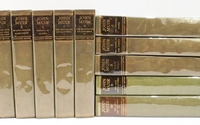 1st Edition Vol 1 to 10 The Writings of John Muir Manu