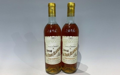 2 Bottles Château La Tour Blanche 1971 - Sauternes 1er GCC