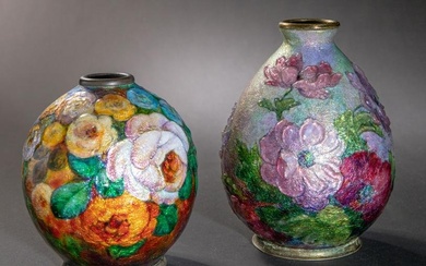2 Camille Fauré Limoges Vases