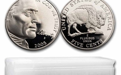 2005-S American Bison Nickel 40-Coin Roll Proof