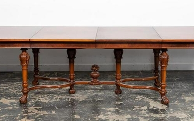 20TH C., BAROQUE REVIVAL DINING TABLE FOR TEN