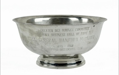 An Alvin Sterling Silver Revere Presentation Bowl.