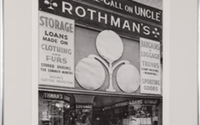ABBOTT, BERENICE (1898-1991) Rothman's Pawn Shop, 149 8th Ave.