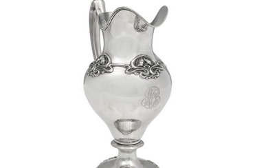 An American sterling silver Art Nouveau water pitcher