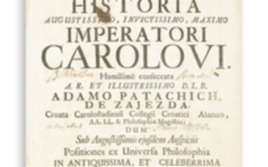 DOLFIN, FRANCISCUS - Augusta quinque Carolorum historia augustissimo, invictissimo, maximo imperatori Carolo VI.