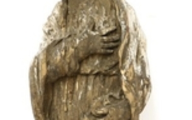 A French or Italian carved pine figure