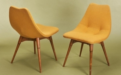 GRANT FEATHERSTON SET OF SIX 'D350' DINING CHAIRS