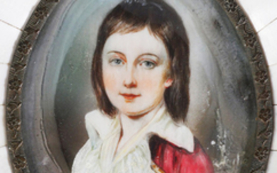 Louis XVII Miniature Handpainted Portrait