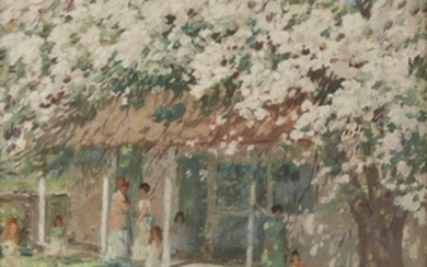 RAE SLOAN BREDIN (american 1881–1933) "MAY DAY" Signed 'R.S....