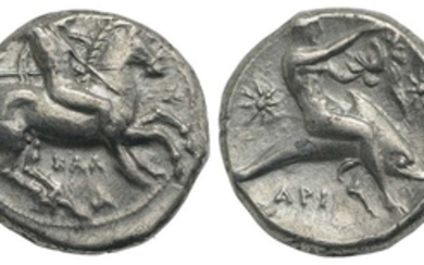 Southern Apulia, Tarentum, c. 333-331/0 BC. AR Nomos (20mm, 7.75g,...