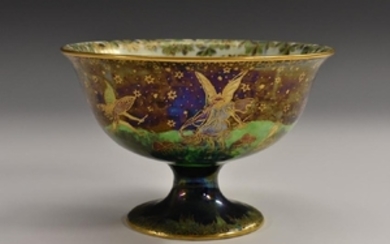 A Wedgwood Fairyland Lustre pedestal bowl, designed by
