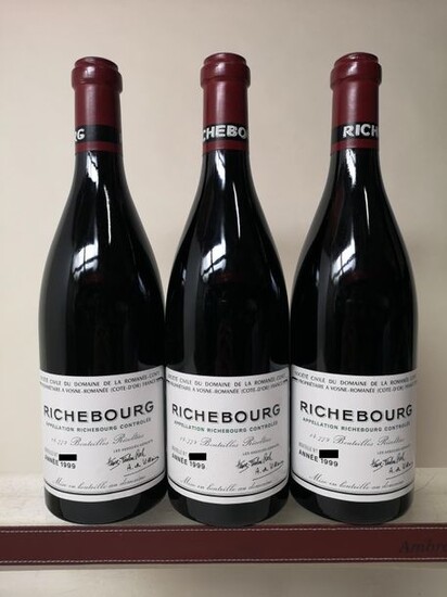 3 bouteilles Richebourg Grand cru - Domaine…