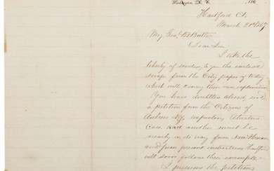 47028: Clara Barton Autograph Letter Signed "Clara Bart