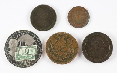 5 US and World Coins & Tokens