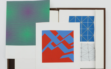 '50 kunstenaars', 1977. Folder, complete with 50 prints by artists Getulio Alviani, Guy Baekelmans