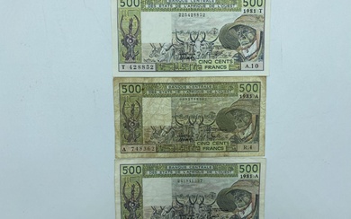 500 Francs Afrique de l'ouest