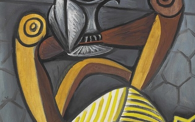 Pablo Picasso (1881-1973), Le hibou sur la chaise