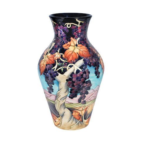 'Montagnac' a large moorcroft prestige vase by Emma Bossons in an edition of one hundred