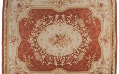 61028: A French Aubusson Carpet, 20th century 118 x 92