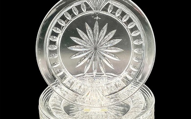 7pc Waterford Crystal Salad Plates, Overture