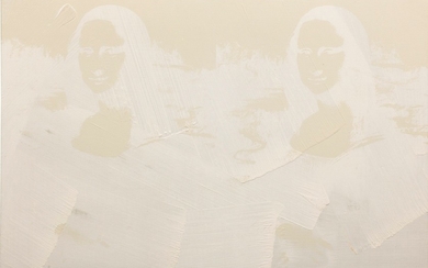 TWO WHITE MONA LISAS, Andy Warhol