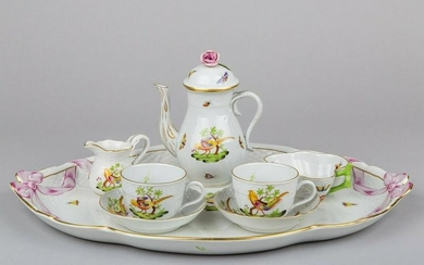 Herend Pheasant Pattern Tete a Tete Coffee Set for Two