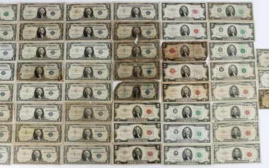 $98 FACE VALUE U.S CURRENCY LOT SILVER CERTIFICATE